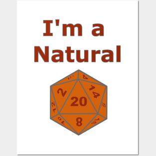 I'm a Natural Funny Gaming Design Posters and Art